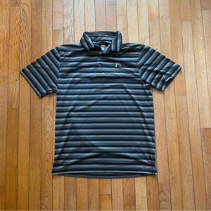 Black and Gray Under Armor Golf Polo